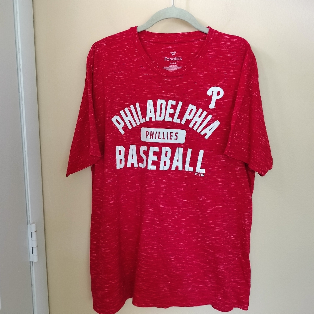 Philadelphia Phillies Fanatics Red Short Sleeve Tee T-Shirt Baseball Team MLB